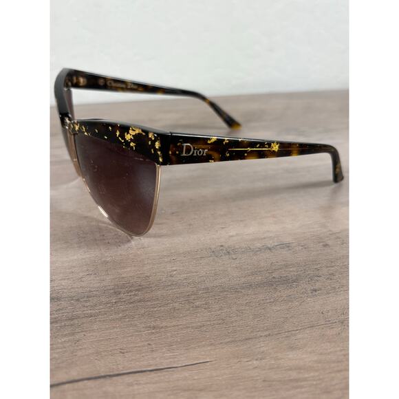 Christian Dior Meteore Black 24K Gold Flakes Leaf‎ Boutique Women\'s Sunglasses main image 5